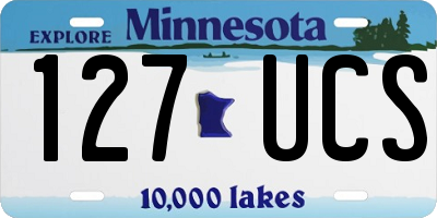 MN license plate 127UCS