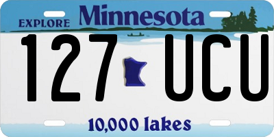 MN license plate 127UCU