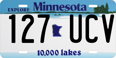 MN license plate 127UCV