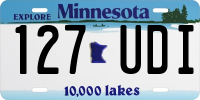 MN license plate 127UDI