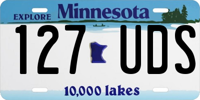 MN license plate 127UDS