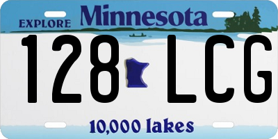 MN license plate 128LCG