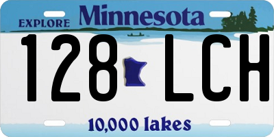 MN license plate 128LCH