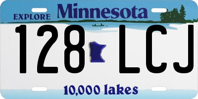 MN license plate 128LCJ