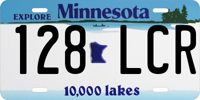 MN license plate 128LCR