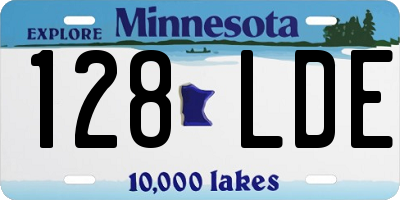MN license plate 128LDE
