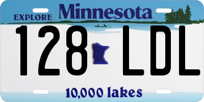 MN license plate 128LDL
