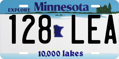 MN license plate 128LEA