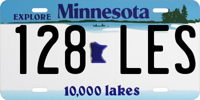 MN license plate 128LES