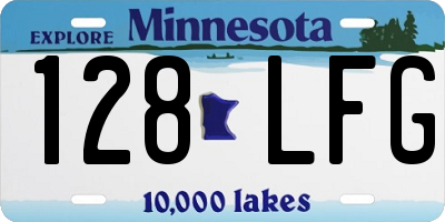 MN license plate 128LFG