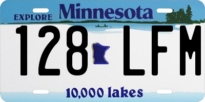 MN license plate 128LFM