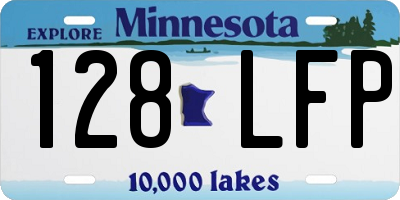 MN license plate 128LFP