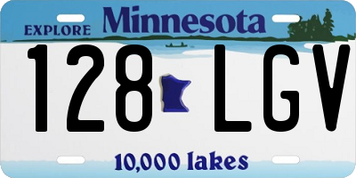 MN license plate 128LGV