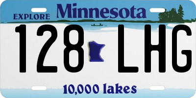 MN license plate 128LHG