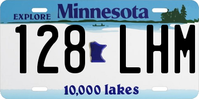 MN license plate 128LHM