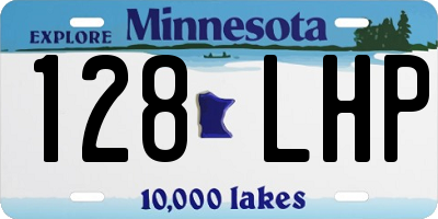 MN license plate 128LHP