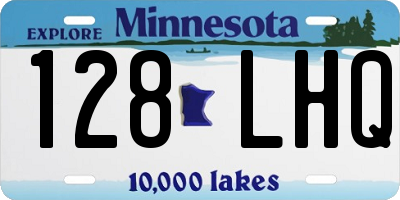 MN license plate 128LHQ