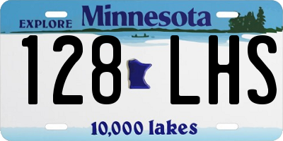 MN license plate 128LHS