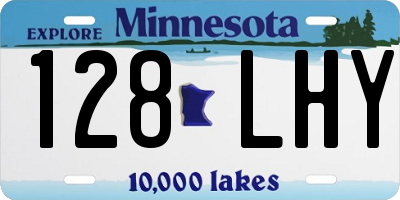 MN license plate 128LHY