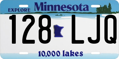 MN license plate 128LJQ