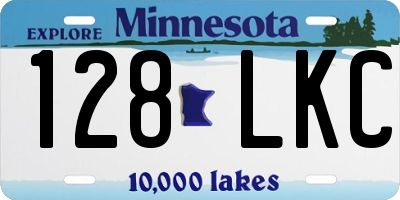 MN license plate 128LKC