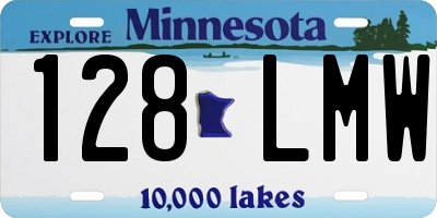 MN license plate 128LMW