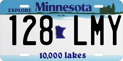MN license plate 128LMY