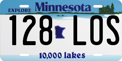 MN license plate 128LOS