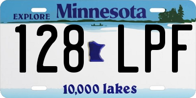 MN license plate 128LPF