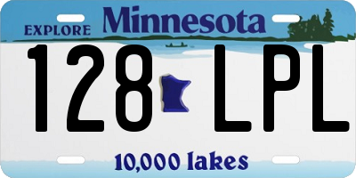 MN license plate 128LPL