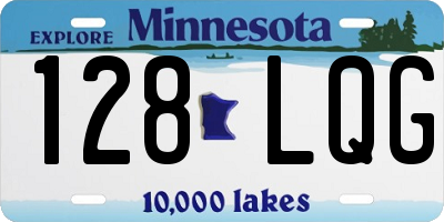 MN license plate 128LQG
