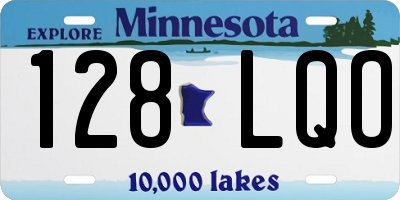 MN license plate 128LQO