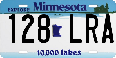 MN license plate 128LRA