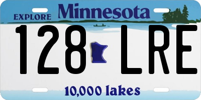 MN license plate 128LRE