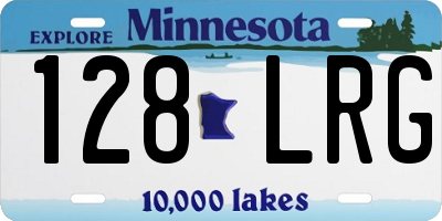 MN license plate 128LRG