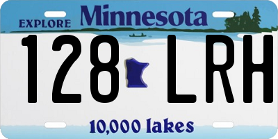 MN license plate 128LRH