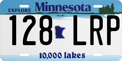 MN license plate 128LRP