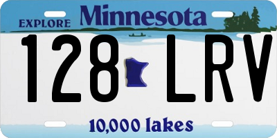 MN license plate 128LRV
