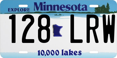 MN license plate 128LRW