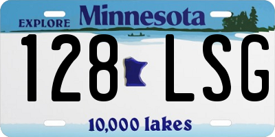 MN license plate 128LSG