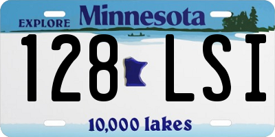 MN license plate 128LSI