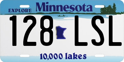 MN license plate 128LSL