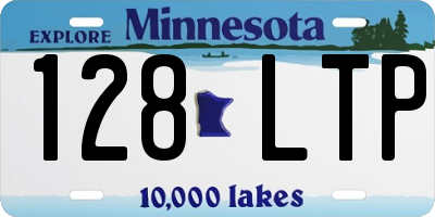 MN license plate 128LTP