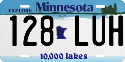 MN license plate 128LUH
