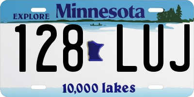 MN license plate 128LUJ