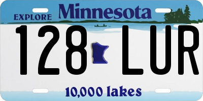 MN license plate 128LUR