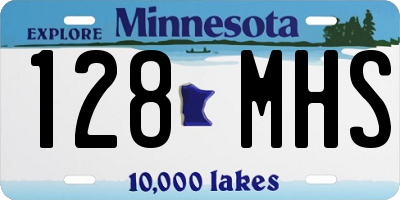 MN license plate 128MHS