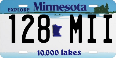 MN license plate 128MII