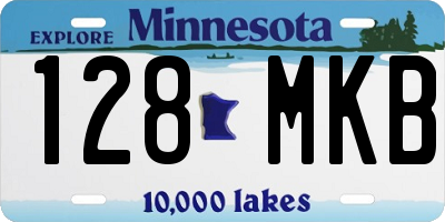 MN license plate 128MKB