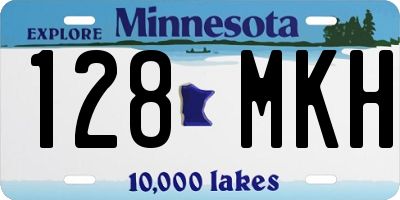 MN license plate 128MKH